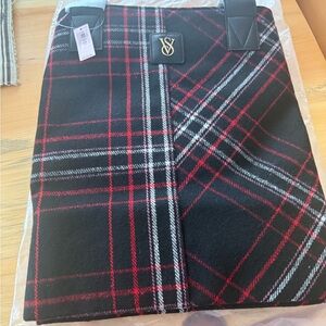 Victoria's Secret Black and Red Plaid tote bag